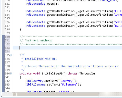 Showing the code completion for comments.