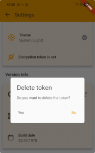 token_delete Delete token