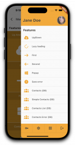 Compact header and footer